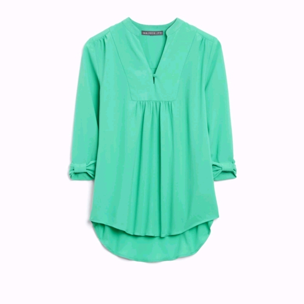 Brixon Ivy Sylvester Split Neck Blouse